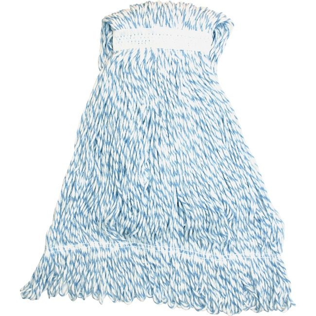 Genuine Joe Mop Medium Stripe Finish Loop M GJOMBW1B
