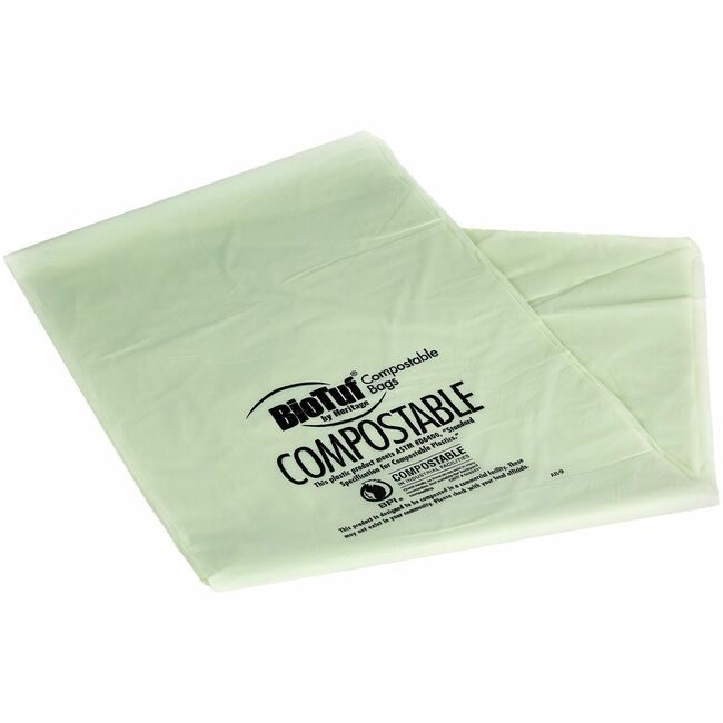 Heritage Bag / Novolex Liner Bio 30X39 1.2MIL Green HERY6039SER01
