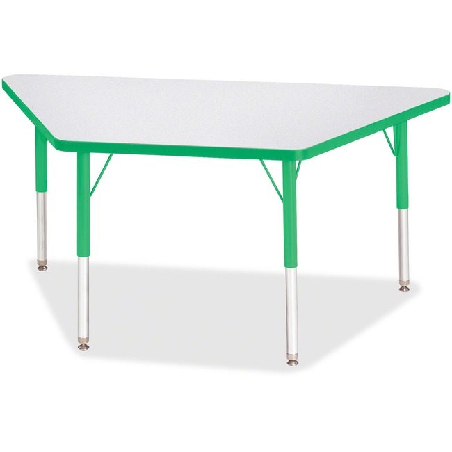 Jonti-Craft, Inc. Table Trapezoid 24X48 Gy/Gn JNT6438JCE119