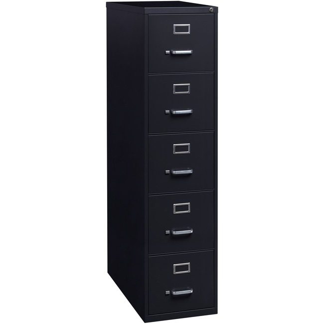 Lorell File Vrt 5DR 26.5" Letter Black LLR48498