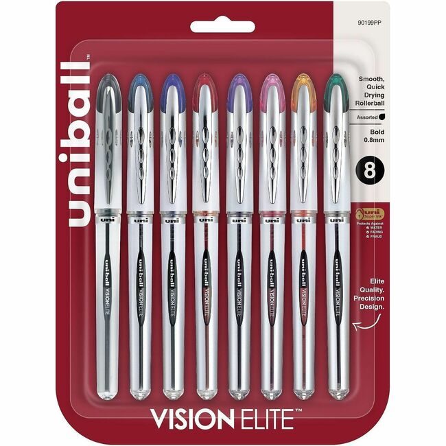 Mitsubishi Pencil Co. / uni-ball Pen Ub Visionelite 0.8 8 Pack UBC90199PP