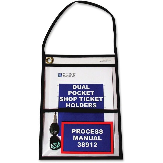 C-Line Products Holder Ship Ticket Pkt Black CLI38912
