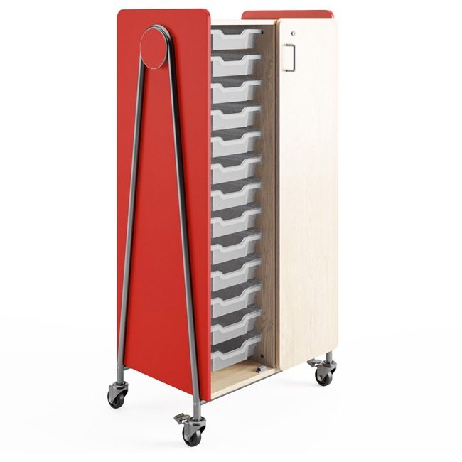 Safco Products Storage Mobile 60IN Red SAF3928RED