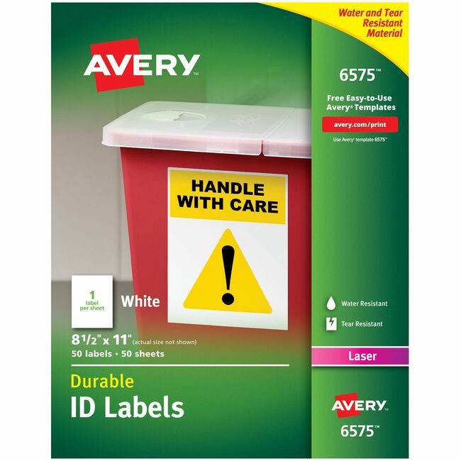 Avery Products Corporation Label Perm Laser 8.5X11 We AVE6575