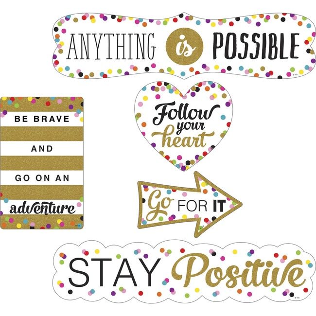 Teacher Created Resources Set Accents Positive Cling TCR77326