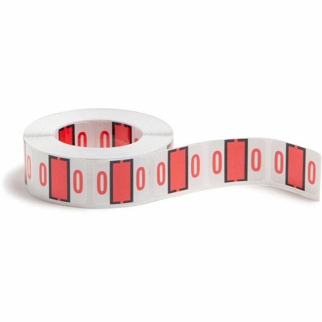 Smead Manufacturing Co. Label Bccrn Endtab "0" Pink SMD67370