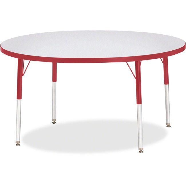 Jonti-Craft, Inc. Table Activity 48"RND Gy/Rd JNT6433JCA008