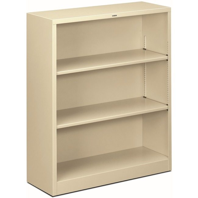 The HON Company Bookcase 3SHLF Mtl 41"H Py HONS42ABCL