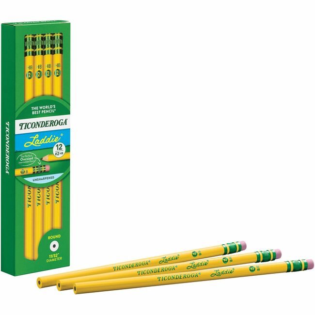 Dixon / Ticonderoga Dixon Ticonderoga Company / Pencil Laddie #2 W/Eraser DIX13304
