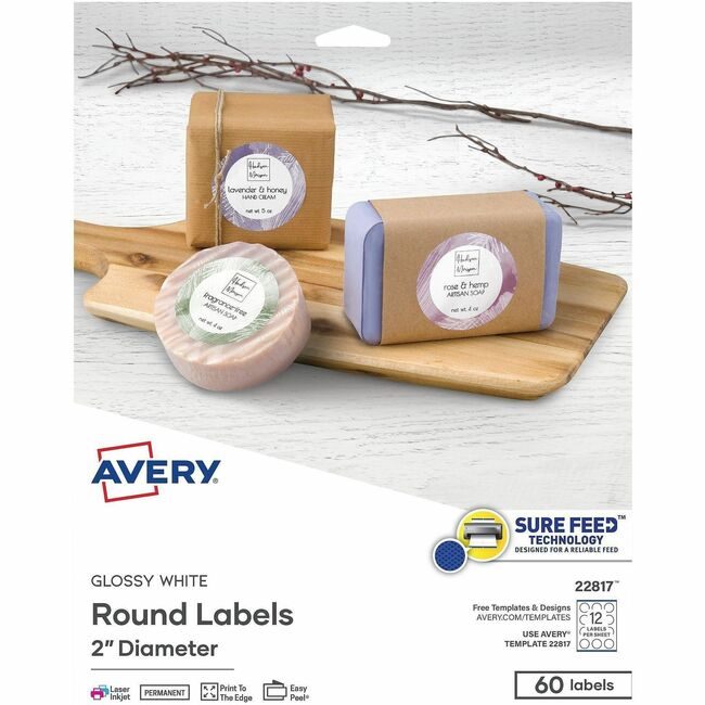 Avery Products Corporation Label Round We 12UP AVE22817