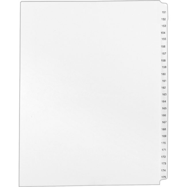 Avery Products Corporation Dividers Legl Sdtab 150-175 AVE01336