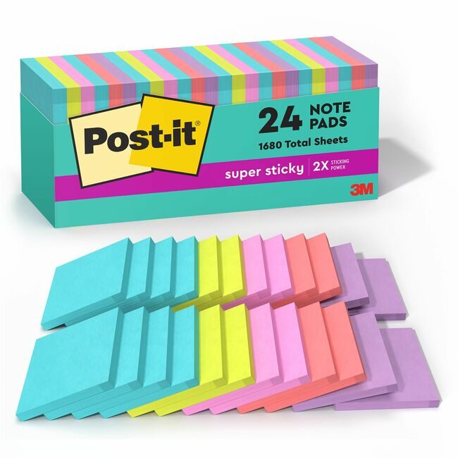 3M Company Notes Post-It Sprstck Miami MMM65424SSMIACP