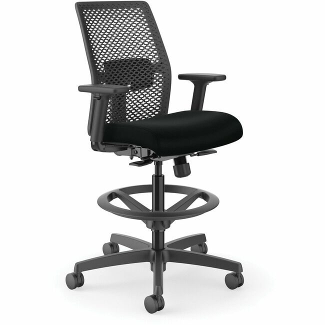 The HON Company Stool Lowbck Ractbck Blck HONITSRAS10U10B