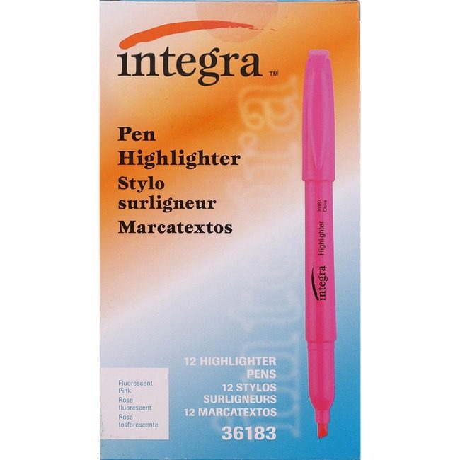 Integra Highlighter Pen Chisel Fpk ITA36183
