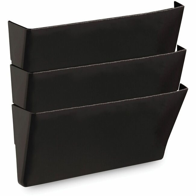 Universal Office Products File Wall Recycle 3/PK Black UNV08121