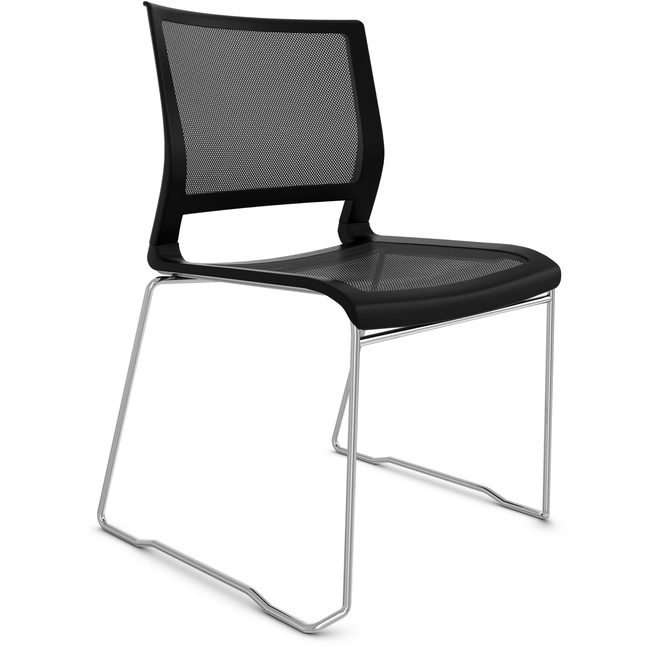 9to5 Seating Chair Stack Armless Blk Mesh S NTF1080GTCFP01