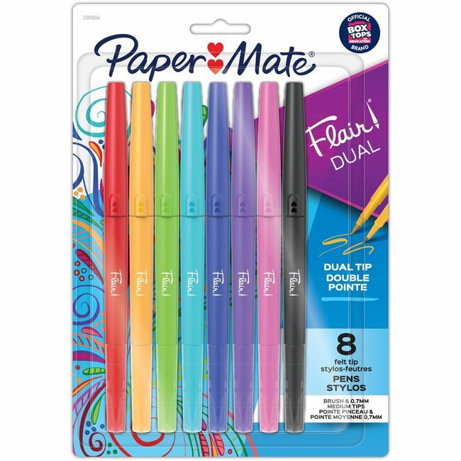 Newell Brands Paper Mate Pen Flair Duo 8 Count Assorted PAP2181604