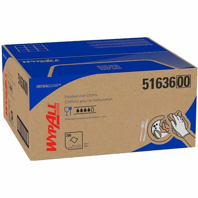 Kimberly-Clark Professional Kleenex / Scott / WypAll / Kimtech Cloths Foodservice 200/BOX KCC51636