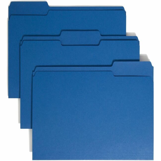 Smead Manufacturing Co. Folder File Letter 1/3 Navy SMD13193
