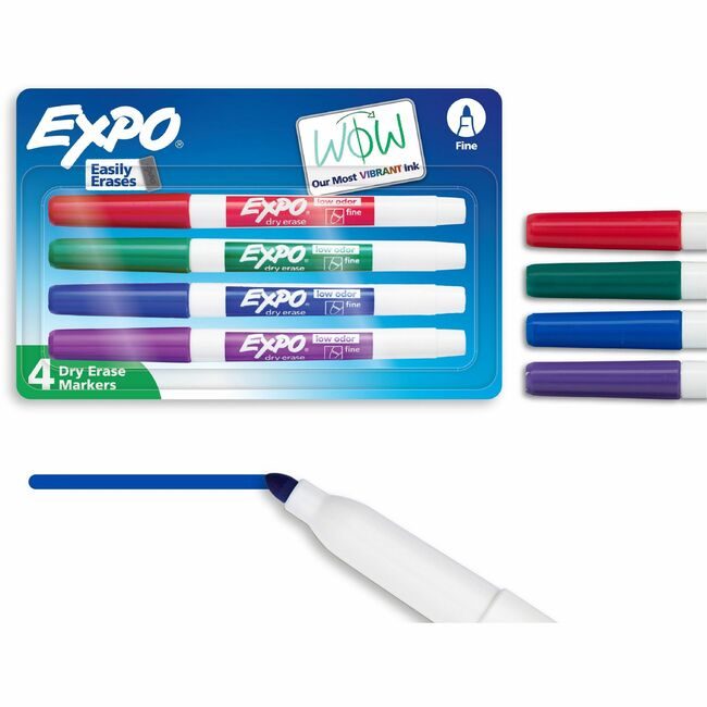 Sharpie / Expo / Prismacolor / Sanford Newell Brands / Sanford Sharpie / Expo / Prismacolor / Marker Dryrs Fine 4 Count Astd SAN2138430A