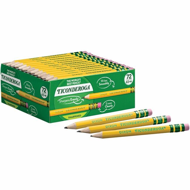 Dixon / Ticonderoga Dixon Ticonderoga Company / Pencil Golf W/Eraser 72 Count DIX13472