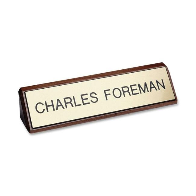 Shachihata / Xstamper Nameplate Plastic 2X8 Wd Base XSTK80