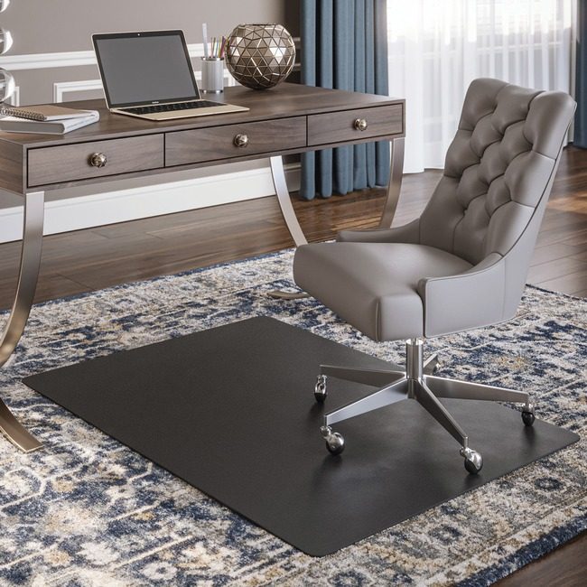 Deflecto Chair Mat 46X60 Rec Carpet DEFCM11442FBLK