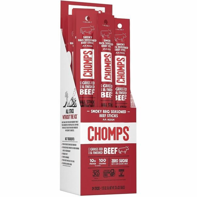 CHOMPS Beefstick Bbq 1.15OZ 24PK CHSCB24