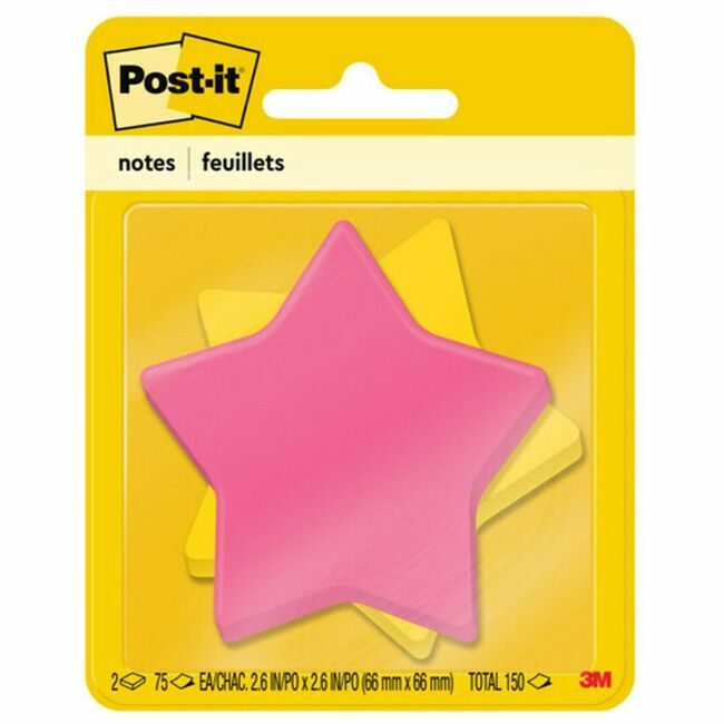 3M Company Note Post-It 3X3 Star 2 Pack MMM7350-SS-STR