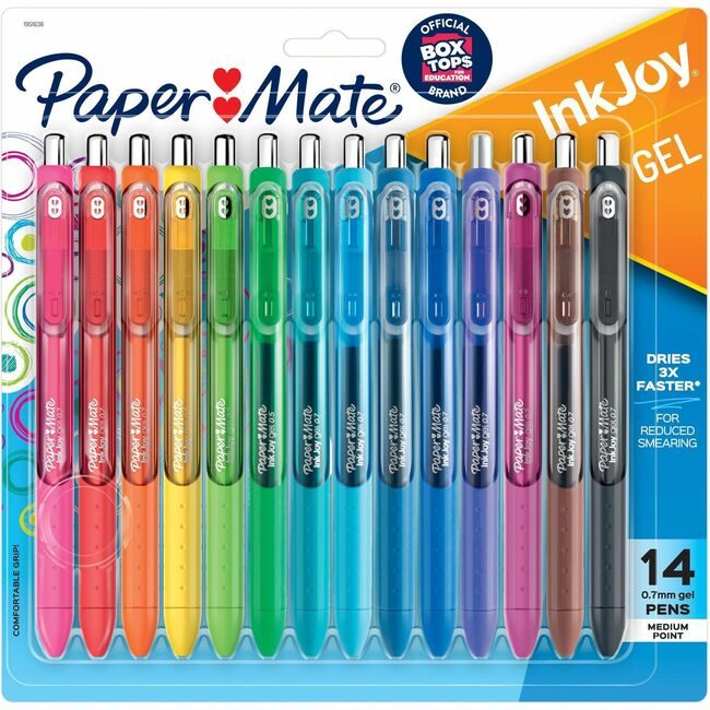 Newell Brands Paper Mate Pen Gel Inkjoy 0.7 Assorted 14 Pack PAP1959302