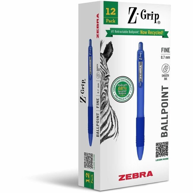 Zebra Pen Corporation Zgrip Rt Bp Rcy 0.7 Blu ZEB20720