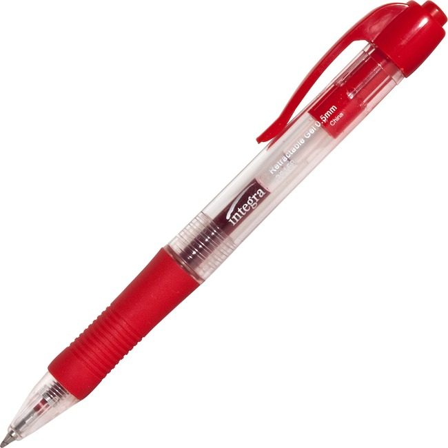 Integra Pen Gel Retract 0.5MM Red ITA36158