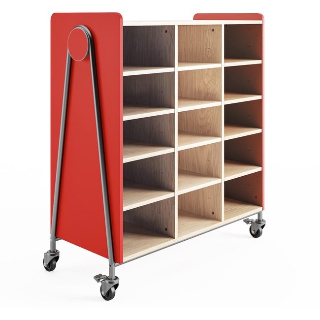 Safco Products Storage Mobile 48IN Red SAF3931RED