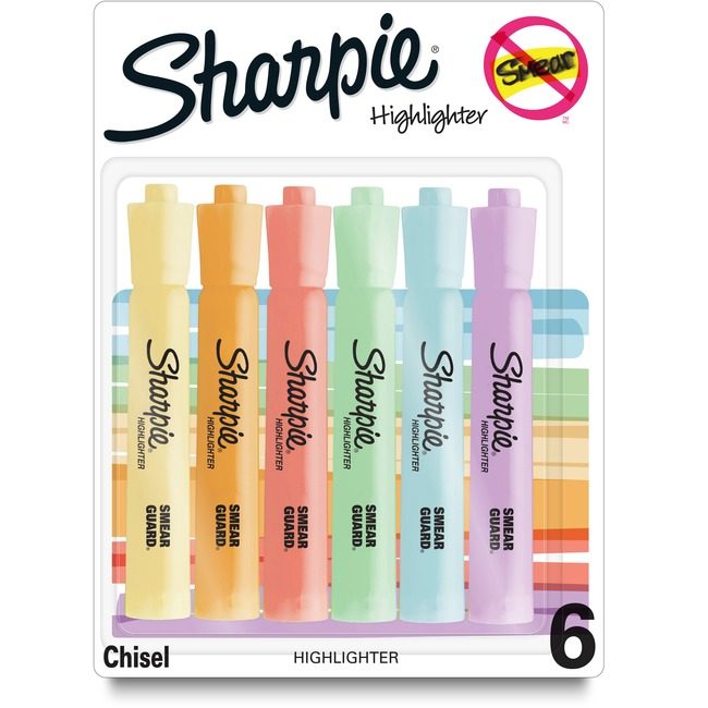 Sharpie / Expo / Prismacolor / Sanford Newell Brands / Sanford Sharpie / Expo / Prismacolor / Hiliter Shrp Tnk Pstl Assorted 6 Count SAN2157488