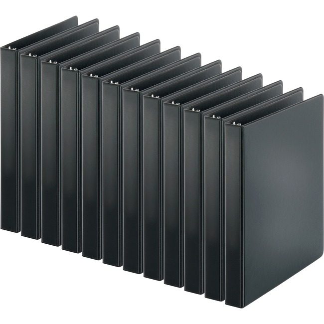 Business Source Binder Economy Rnd 1" Black BSN09976CT
