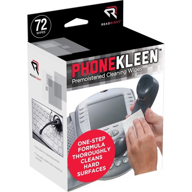 Advantus Corp. Read Right Pads Phone Kleen 72 COUNT REARR1303
