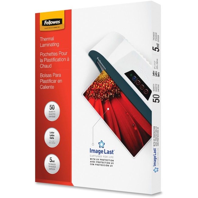 Fellowes Brands Pouch Lam Letter 5MIL 50 Pack FEL5204002