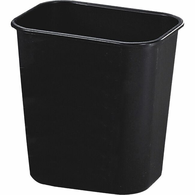 Rubbermaid Commercial Products Wastebasket Rect Small Black RCP295500BK