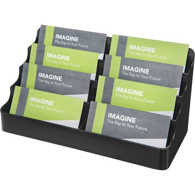 Deflecto Holder 8-TIER Bus Crd Black DEF90804