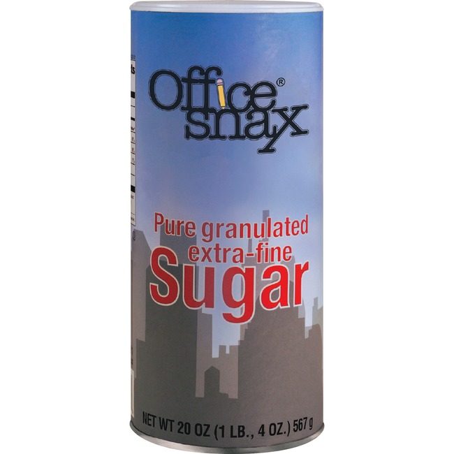 Office Snax Sugar Canister 20 OZ OFX00019CT