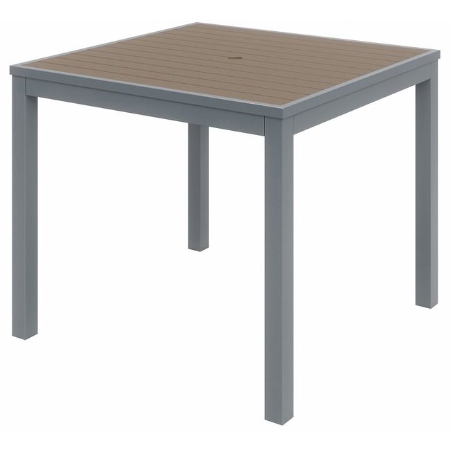 KFI Seating Table Outdoor Sqr Slvr Mcha KFIT35SQSLMA
