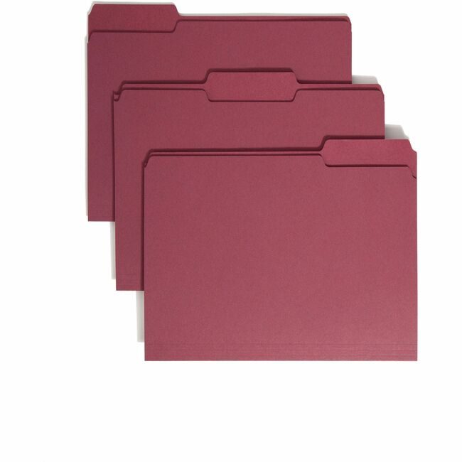 Smead Manufacturing Co. Folder File Letter 1/3 Maroon SMD13093