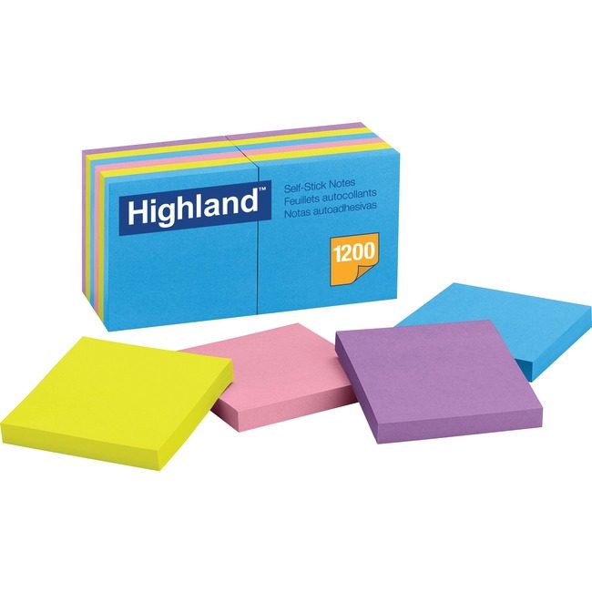 3M Company Notes Sticky Bright 3X3 MMM6549-B