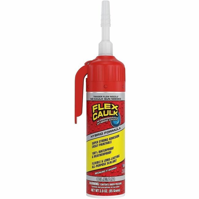 Swift Response, LLC Flex Seal Caulk Hybrid 3OZ Clear FLXCFSCLRR100
