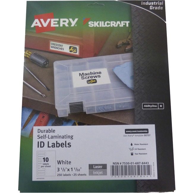 Varies / verify SKU SKU-LEVEL VERIFICATION REQUIRED Labels Id Slflam 1X3.5 25 NSN6878443