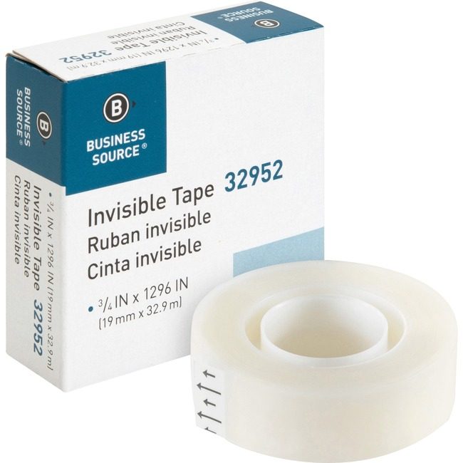 Business Source Tape Roll Invis 3/4"X1296" BSN32952
