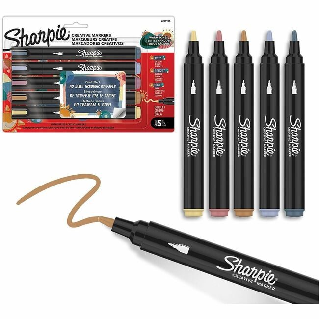Sharpie / Expo / Prismacolor / Sanford Newell Brands / Sanford Sharpie / Expo / Prismacolor / Marker Shrp Bullcreate 5 Count SAN2221935