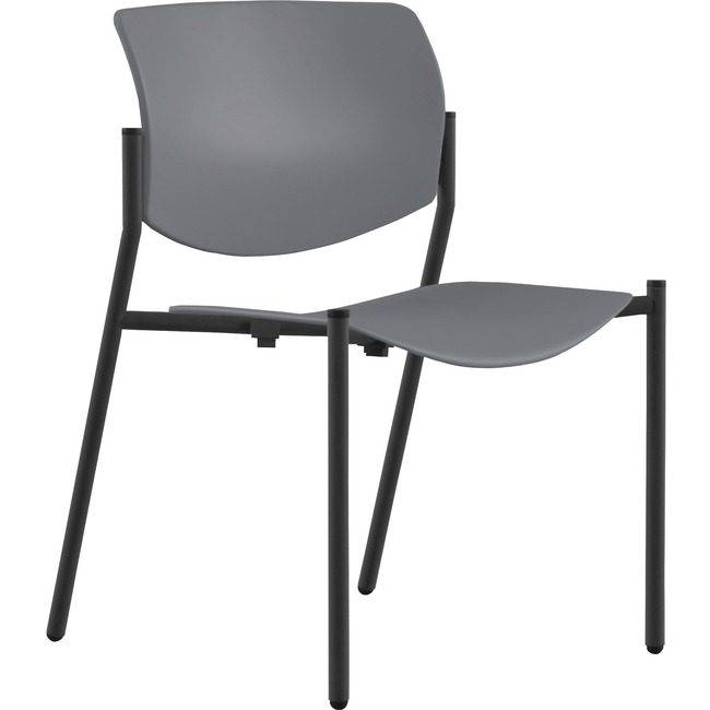 9to5 Seating Chair Stck Plastic 22" Gy/Bk NTF1210A00BFP14