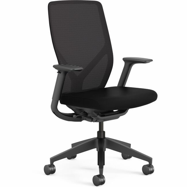 The HON Company Chair Task Meshbck Arms Black HONFXT0STAMC10T