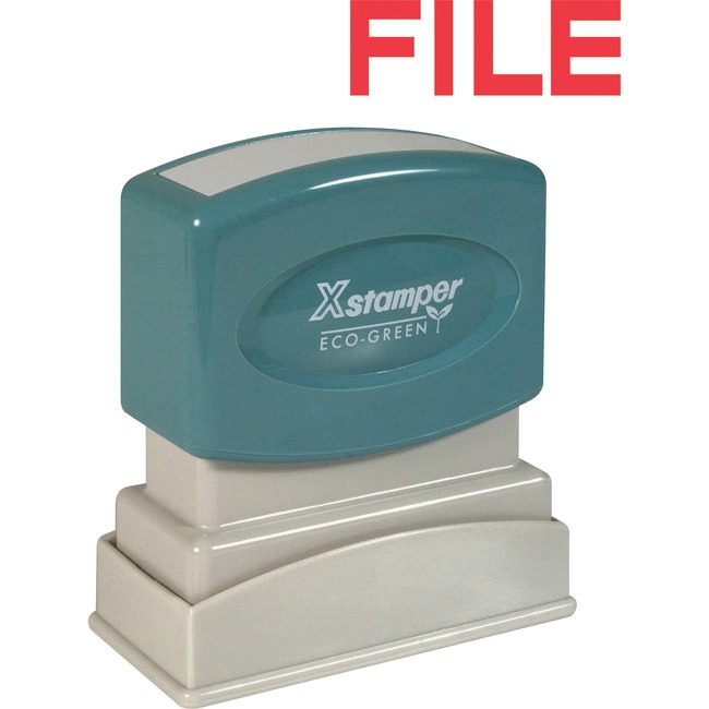Shachihata / Xstamper Stamp Pre-Inked File Red XST1051